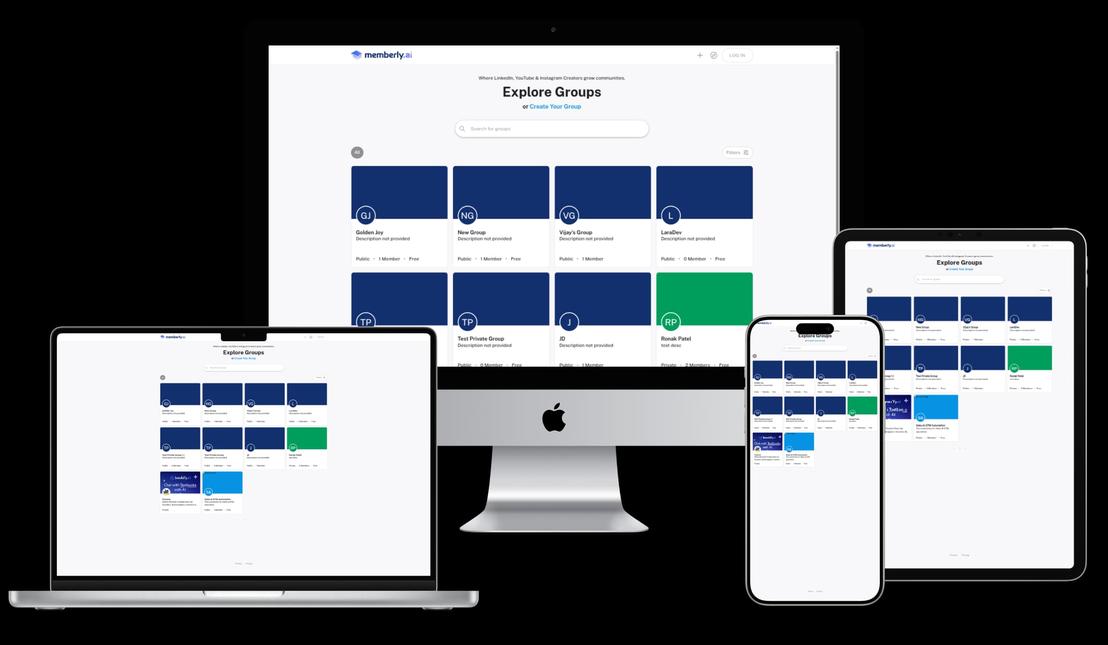 The Memberly community dashboard