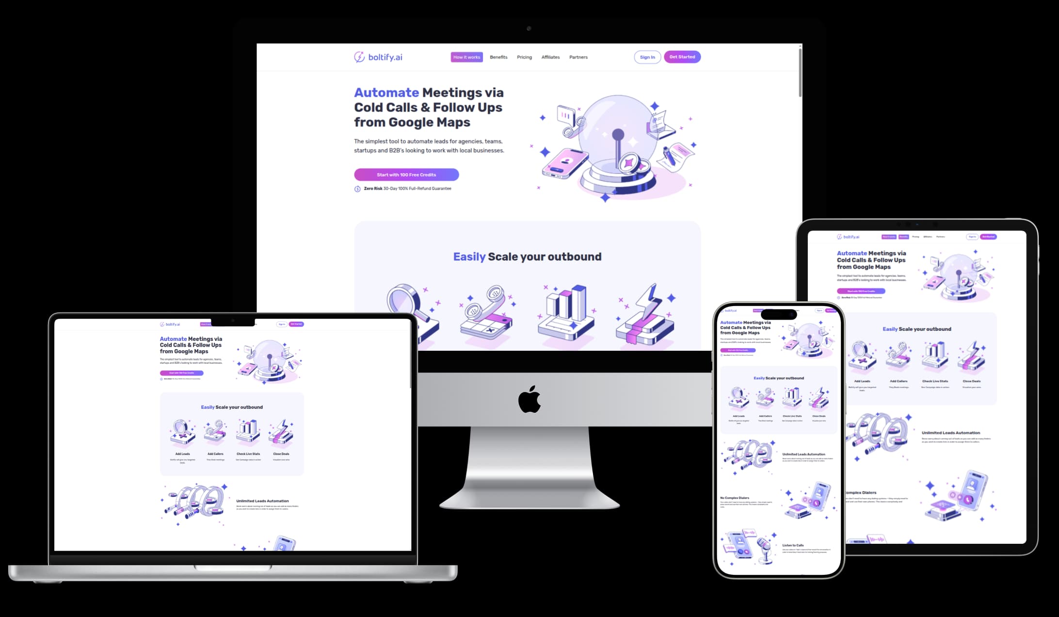 The Boltify lead pipeline view